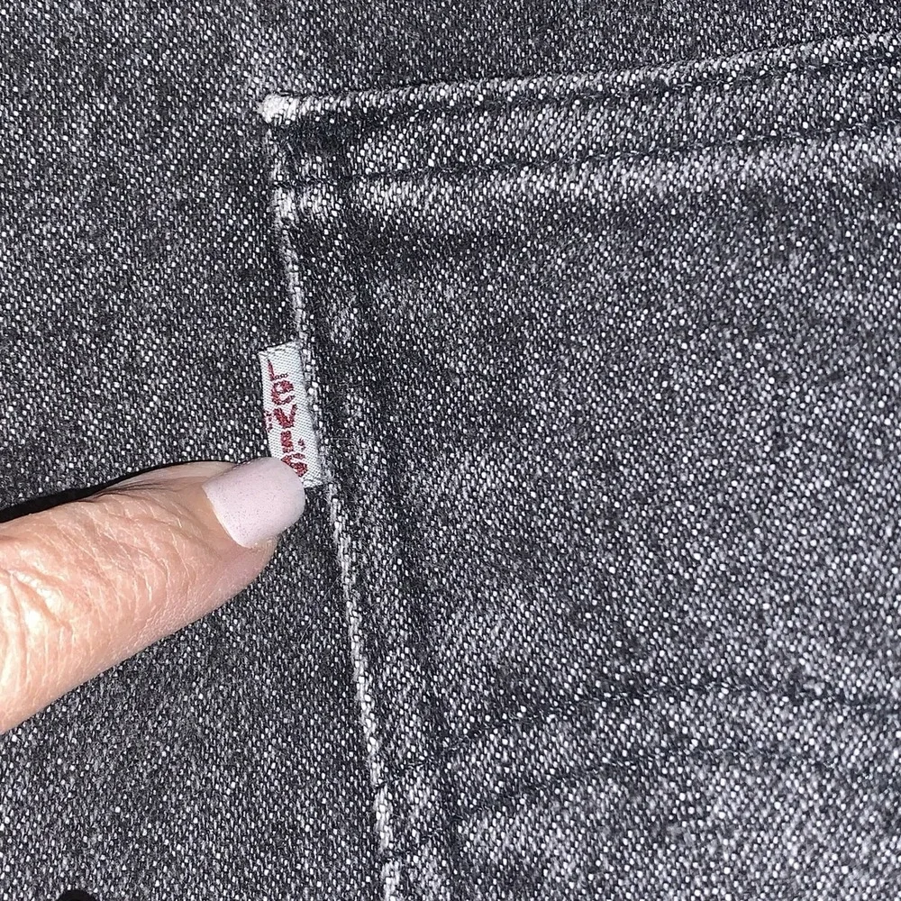 Vtg Levis Silver Medal Mens Straight Leg Stretch Jeans Faded Black Sz 42x30 USA‎